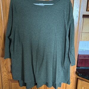 J. Jill Olive Green Tunic Top
